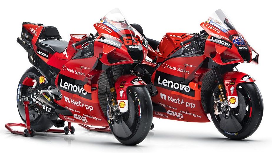 Bei der Ducati Desmosedici blieb der Motor für 2021 unverändert.