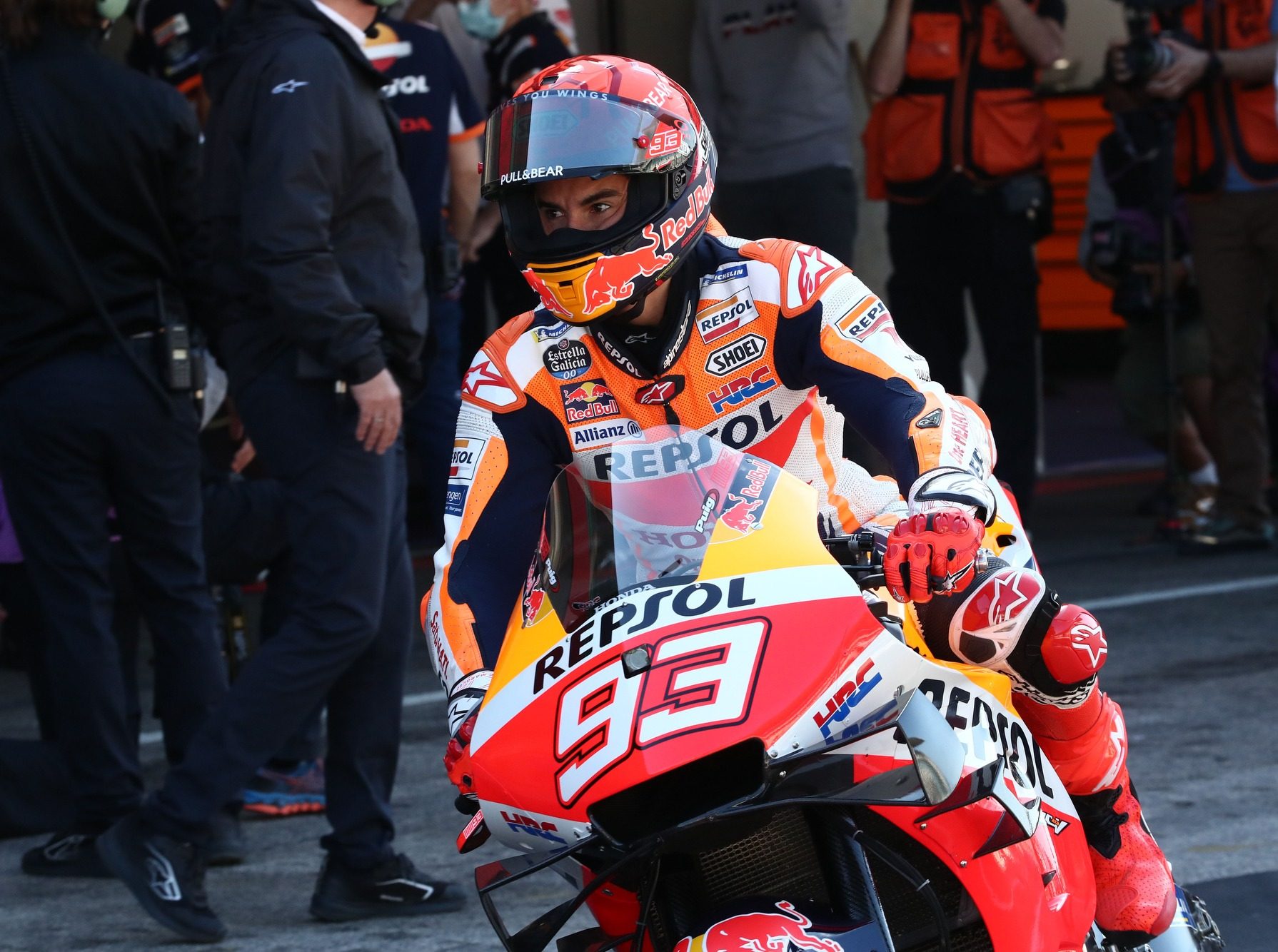 Marc Marquez drehte am Freitag in Portimao seine ersten MotoGP-Runden seit 265 Tagen.
