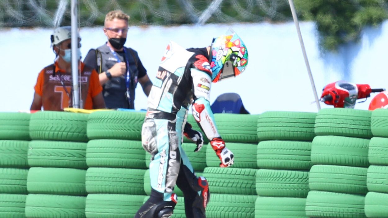 Ducati-Pilot Chaz Davies verschenkte in Misano wichtige Punkte.