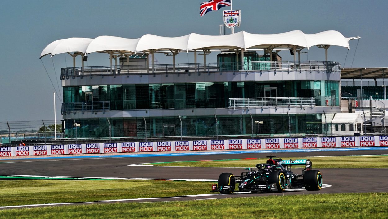 SILVERSTONE,ENGLAND,31.JUL.20 - MOTORSPORTS, FORMULA 1 - Grand Prix of Great Britain, Silverstone Circuit, free practice. Image shows Lewis Hamilton (GBR/ Mercedes). Photo: GEPA pictures/ XPB Images/ Dungan- ATTENTION - COPYRIGHT FOR AUSTRIAN CLIENTS ONLY - FOR EDITORIAL USE ONLY