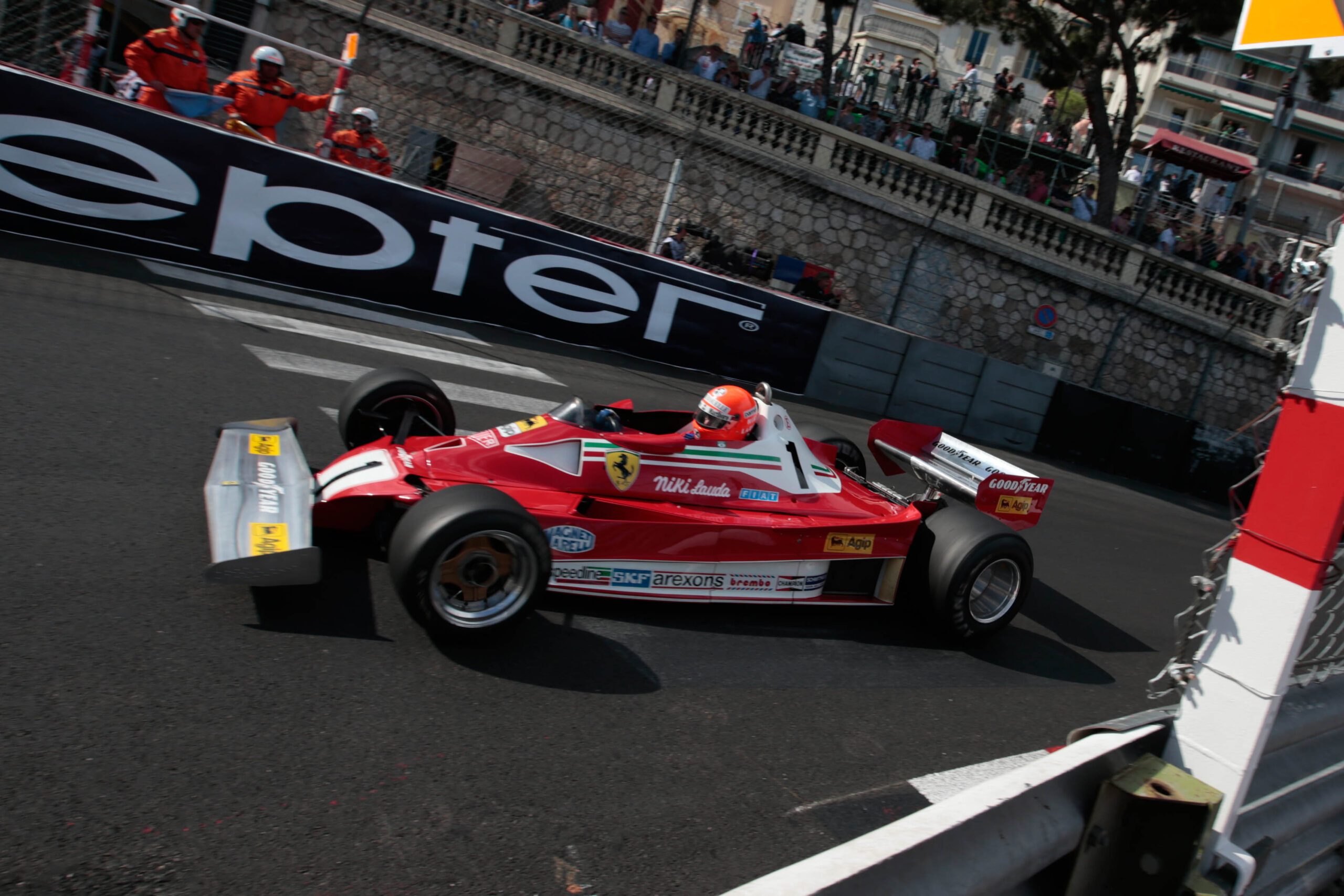 MONTE CARLO,MONACO,15.MAY.16 - MOTORSPORT - Grand Prix de Monaco Historique. Image shows the Ferrari 312T2 of Niki Lauda.