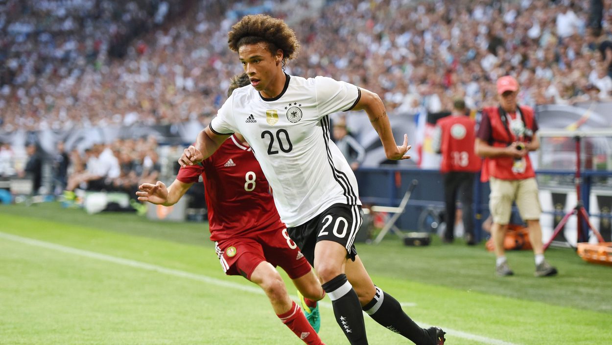 GELSENKIRCHEN,GERMANY,04.JUN.16 - SOCCER - UEFA European Championship 2016 in France, preview, international match, friendly match, Germany vs Hungary. Image shows Leroy Sane (GER). Photo: GEPA pictures/ Witters/ Tim Groothuis - ATTENTION - COPYRIGHT FOR AUSTRIAN CLIENTS ONLY