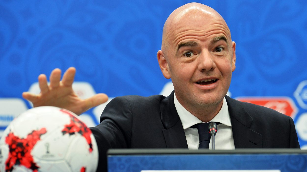 KAZAN,RUSSIA,25.NOV.16 - SOCCER - FIFA World Cup 2018, preview. Image shows Gianni Infantino (FIFA). Photo: GEPA pictures/ Sputnik/ Maksim Bogodvid - ATTENTION - COPYRIGHT FOR AUSTRIAN CLIENTS ONLY