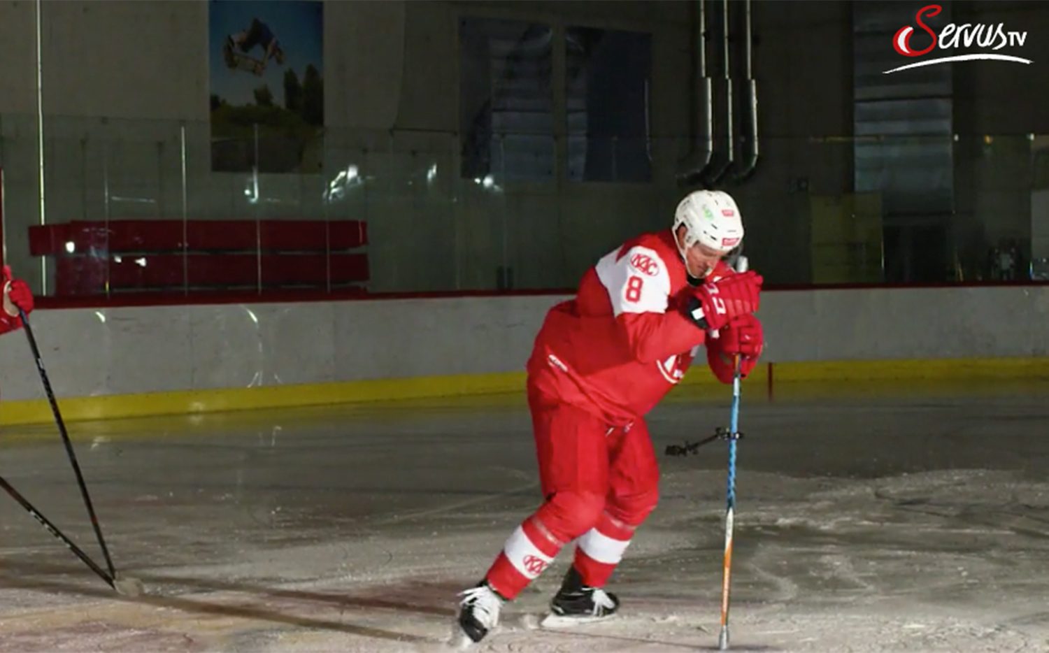 Nick Petersen bei der Servus Hockey Night Skills Challenge