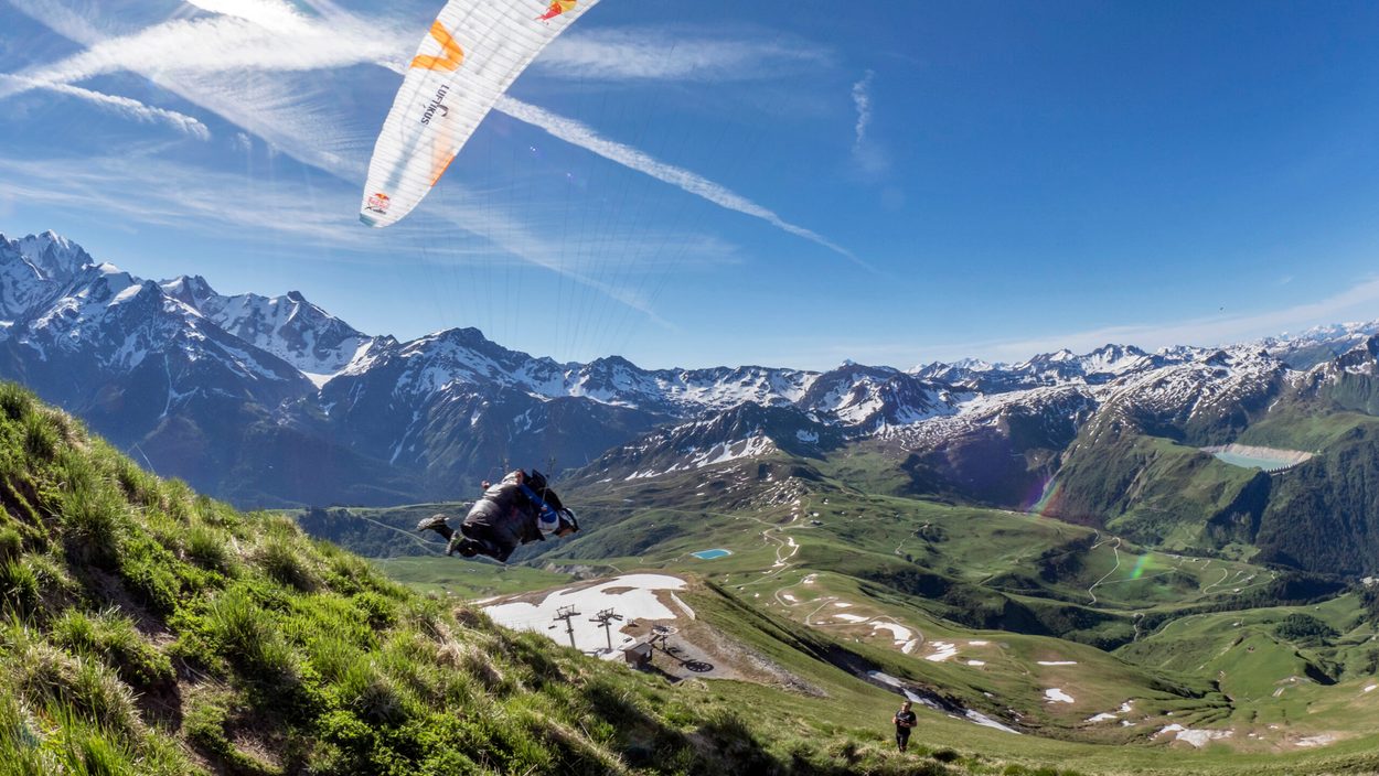 Markus Anders (GER2) seen during the Red Bull X-Alps in Chamonix, France on June 24, 2019.