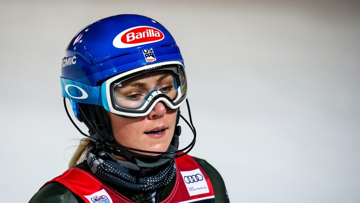 ZAGREB,CROATIA,04.JAN.20 - ALPINE SKIING - FIS World Cup, slalom, ladies. Image shows the disappointment of Mikaela Shiffrin (USA). Photo: GEPA pictures/ Matic Klansek