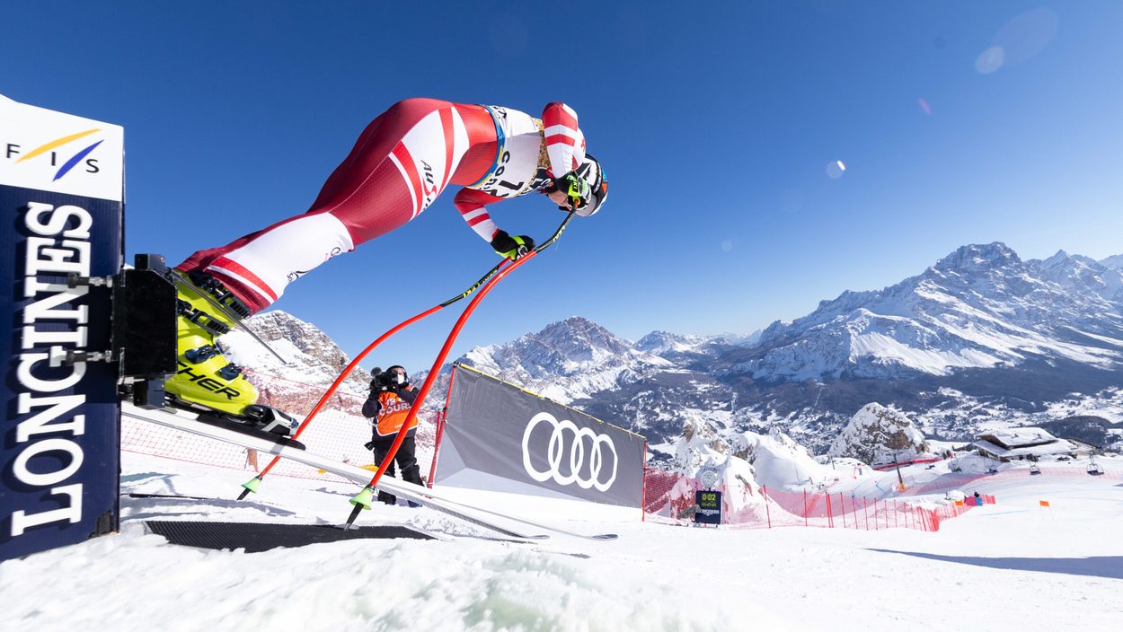 CORTINA D AMPEZZO,ITALY,12.FEB.21 - ALPINE SKIING - FIS Alpine World Ski Championships, downhill, ladies, training. Image shows Ramona Siebenhofer (AUT).