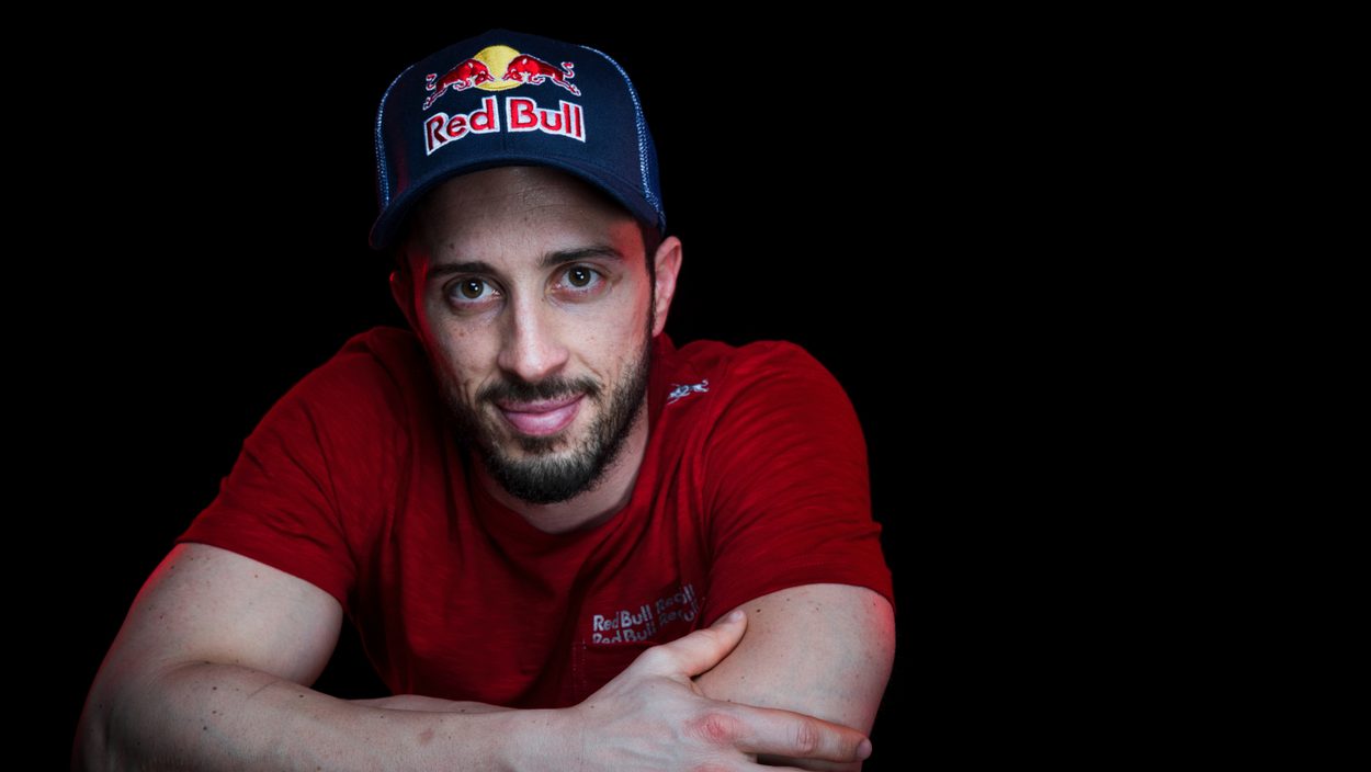 Andrea Dovizioso seen during a photo shoot at Losail Circuit, Qatar on February 21, 2020. // Markus Berger / Red Bull Content Pool