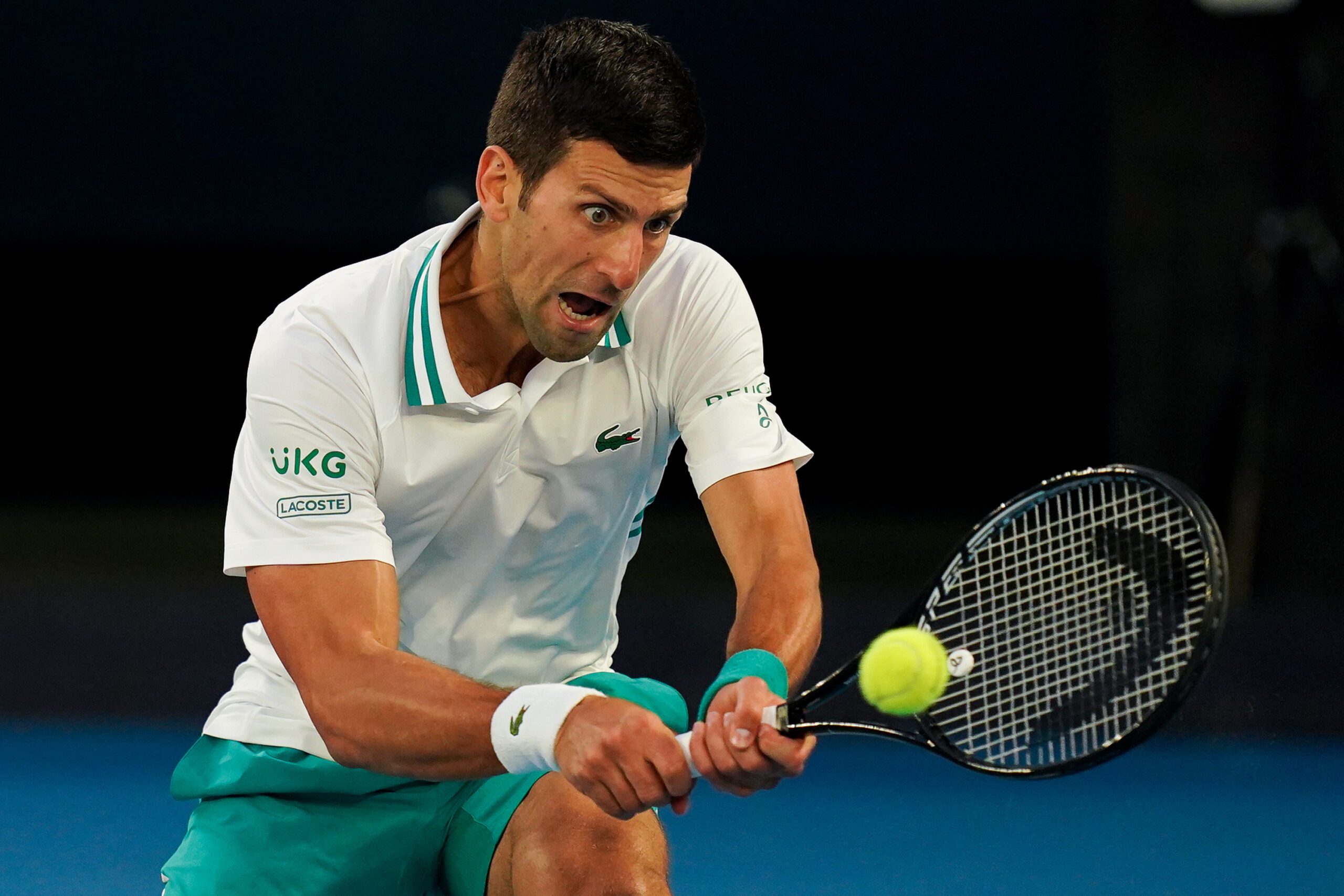 MELBOURNE,AUSTRALIA,21.FEB.21 - TENNIS - ATP World Tour, Grand Slam, Australian Open, final. Image shows Novak Djokovic (SRB).