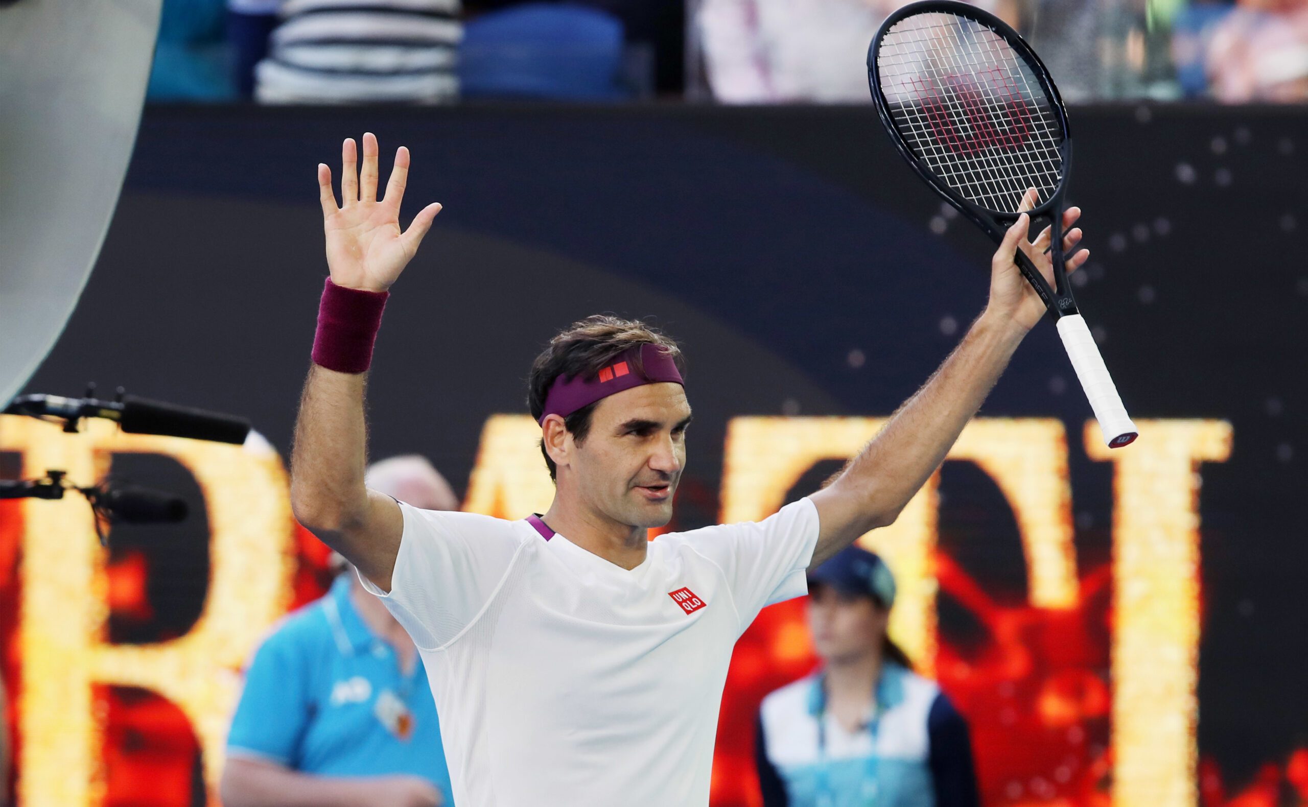 MELBOURNE,AUSTRALIA,28.JAN.20 - TENNIS - ATP World Tour, Grand Slam, Australian Open Image shows the rejoicing of Roger Federer (SUI).