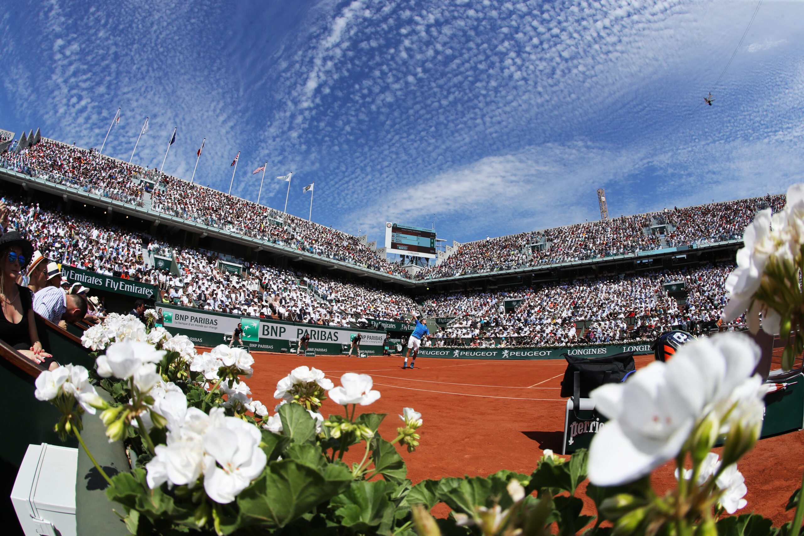 PARIS,FRANCE,11.JUN.17 - TENNIS - ATP World Tour, Roland Garros, French Open, Grand Slam, final. Image shows Court Philippe Chatrier.