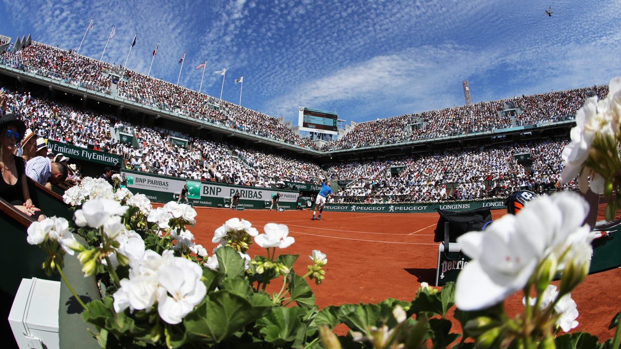 PARIS,FRANCE,11.JUN.17 - TENNIS - ATP World Tour, Roland Garros, French Open, Grand Slam, final. Image shows Court Philippe Chatrier.