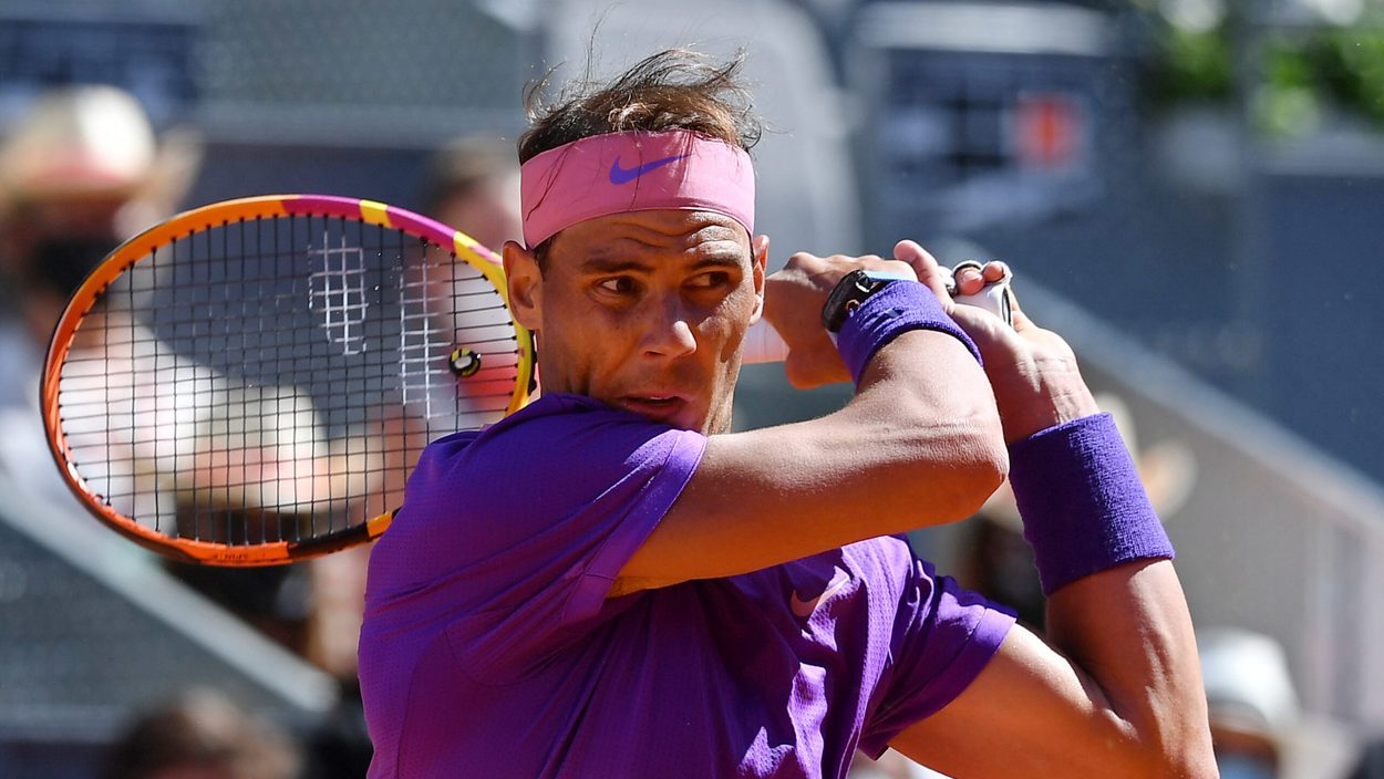 MADRID,SPAIN,05.MAY.21 - TENNIS - ATP World Tour, Mutua Madrid Open. Image shows Rafael Nadal (ESP).
