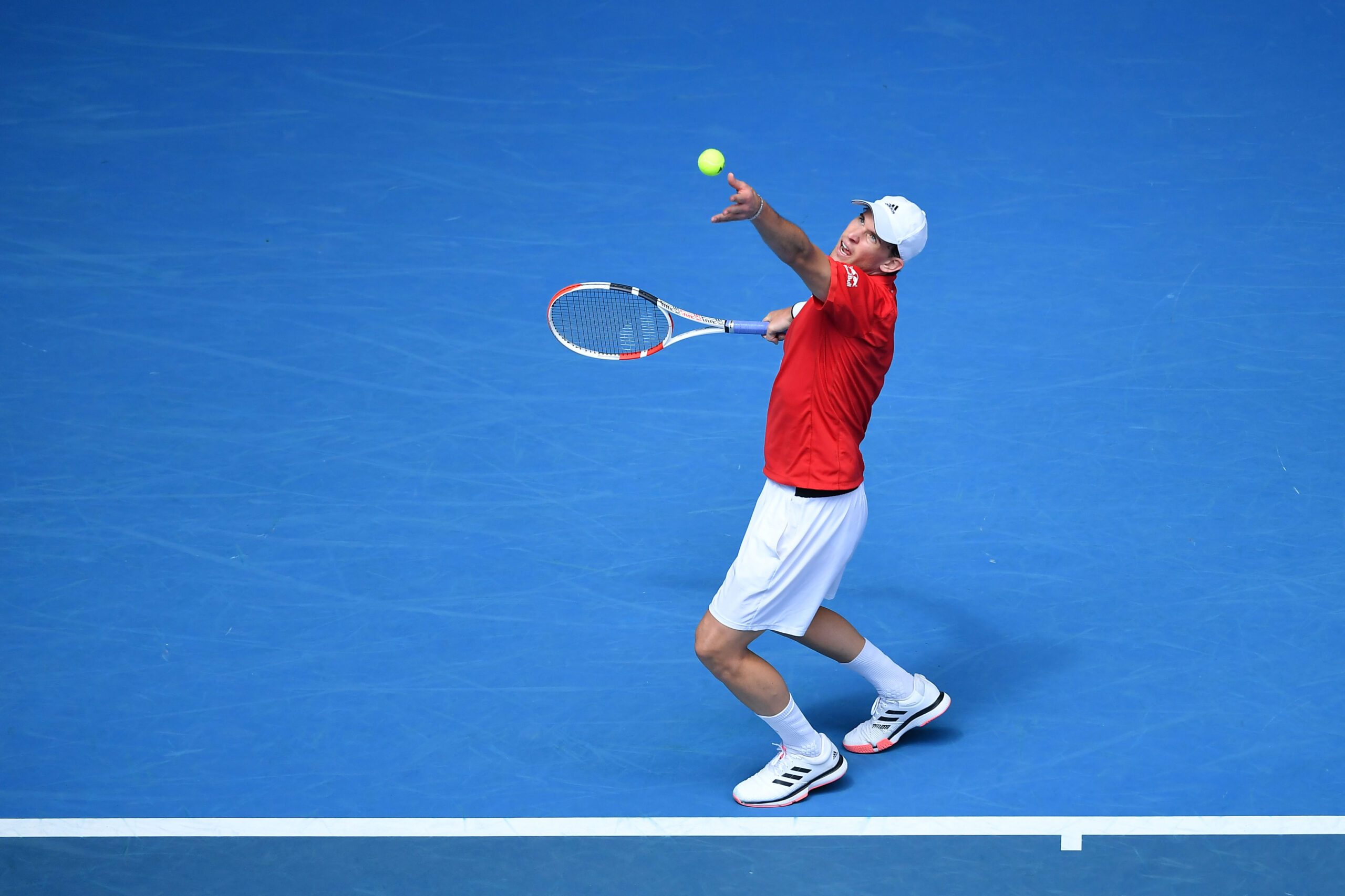 MELBOURNE,AUSTRALIA,02.FEB.21 - TENNIS - ATP Cup. Image shows Dominic Thiem (AUT).