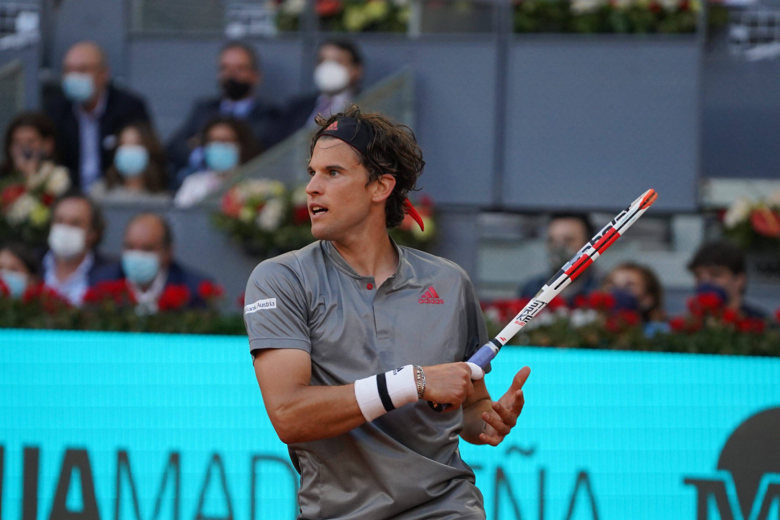 MADRID,SPAIN,04.MAY.21 - TENNIS - ATP World Tour, Mutua Madrid Open. Image shows Dominic Thiem (AUT) .