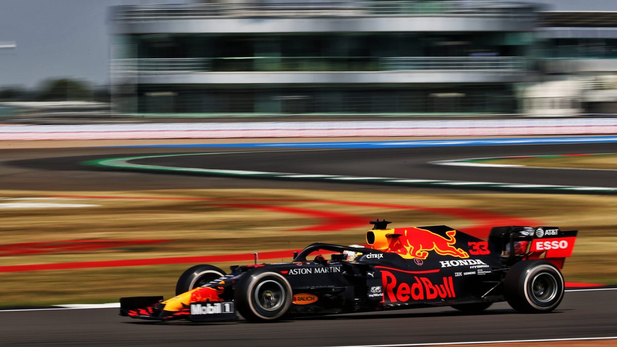 SILVERSTONE,ENGLAND,09.AUG.20 - MOTORSPORTS, FORMULA 1 - 70th Anniversary Grand Prix, Silverstone Circuit. Image shows Max Verstappen (NED/ Red Bull Racing).