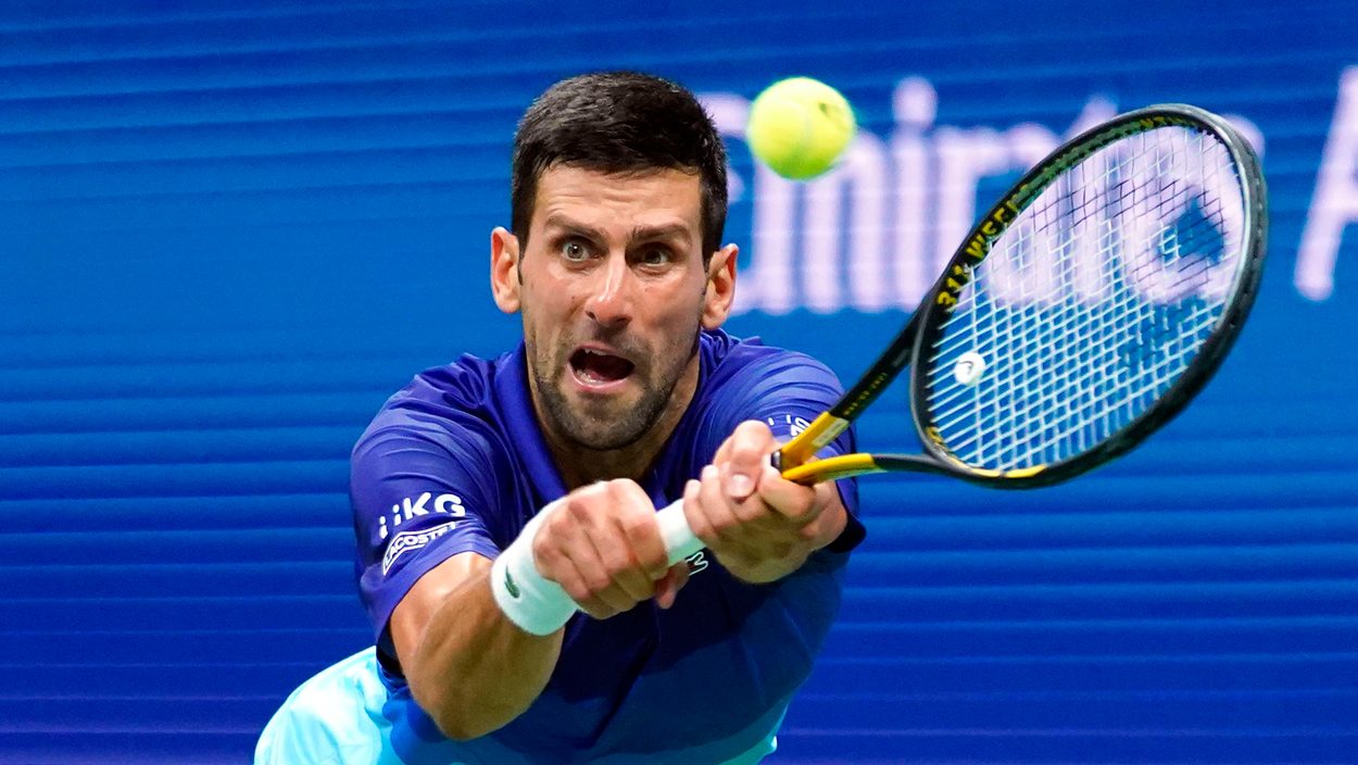 NEW YORK CITY, NEW YORK, USA, 08. SEP. 21 - TENNIS - ATP World Tour, US Open, Grand Slam, Flushing Meadows. Image shows Novak Djokovic (SRB).