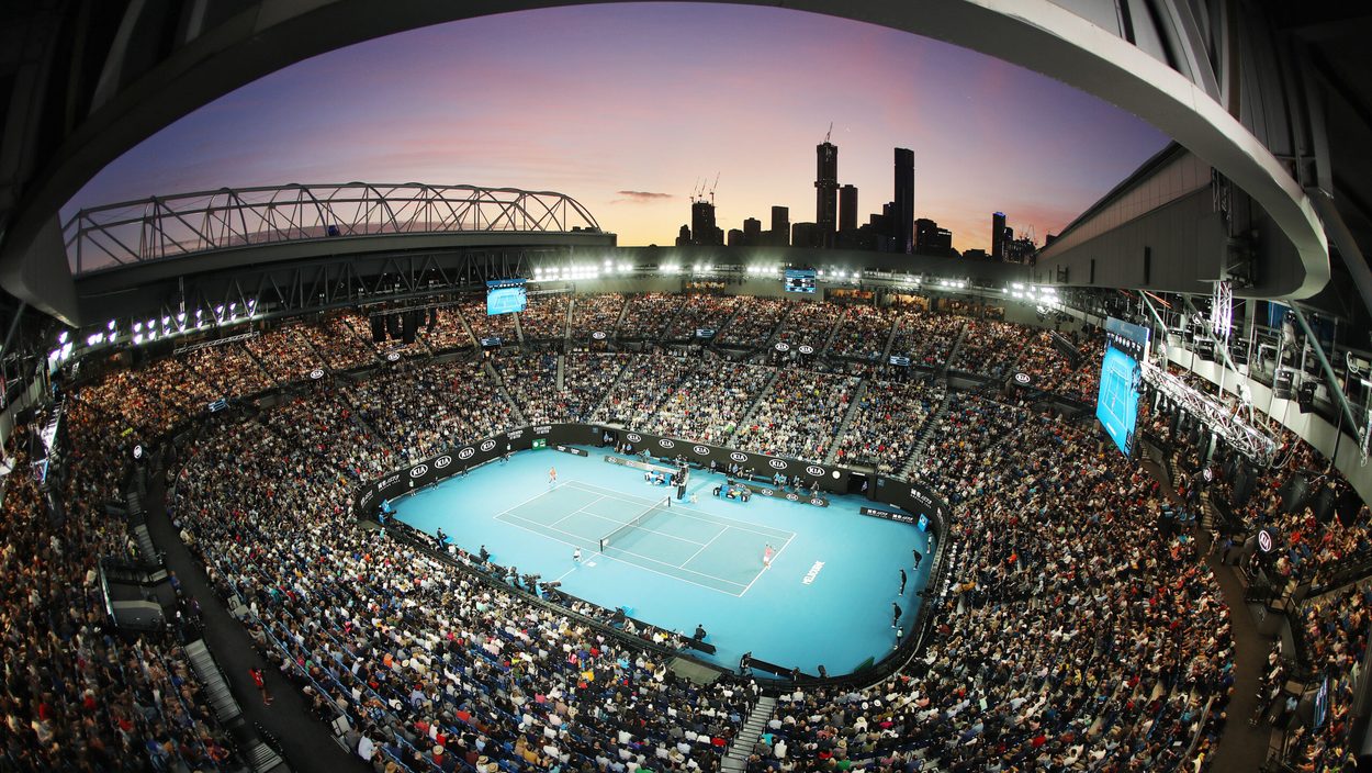 MELBOURNE,AUSTRALIA,27.JAN.20 - TENNIS - ATP World Tour, Grand Slam, Australian Open Image shows Rod Laver Arena.