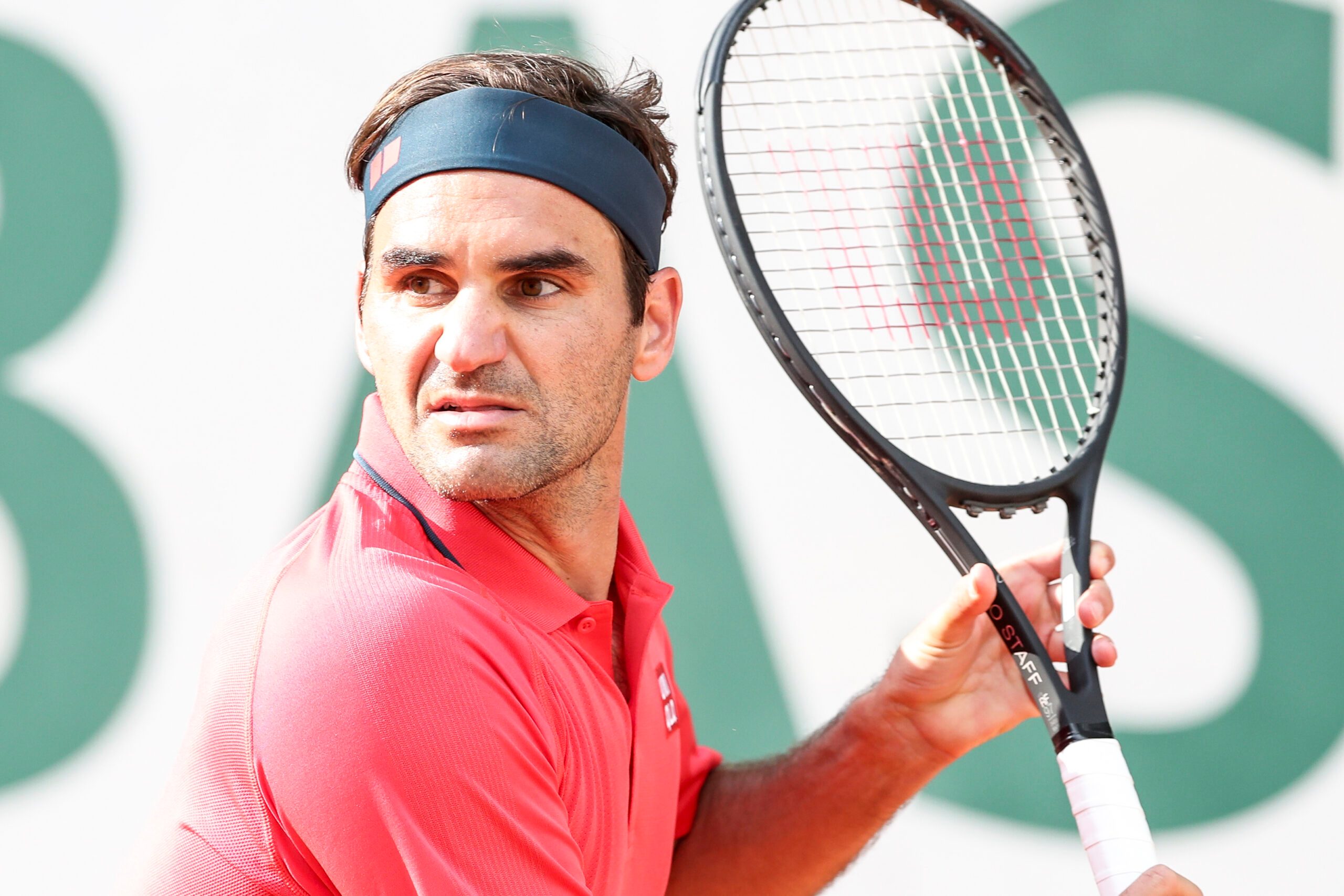 PARIS,FRANCE,03.June.21 - TENNIS - ATP World Tour, French Open, Roland Garros, Grand Slam. Image shows Roger Federer (SUI).