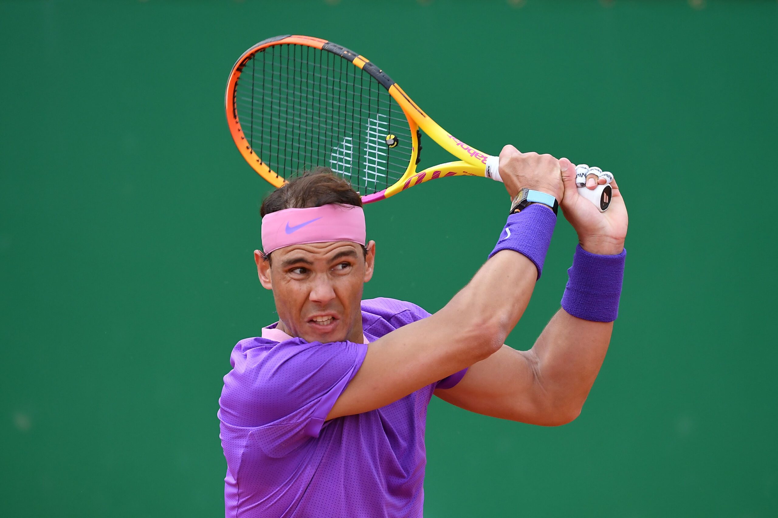 MONACO,MONACO,15.APR.21 - TENNIS - ATP World Tour, Monte Carlo Masters. Image shows Rafael Nadal (ESP).