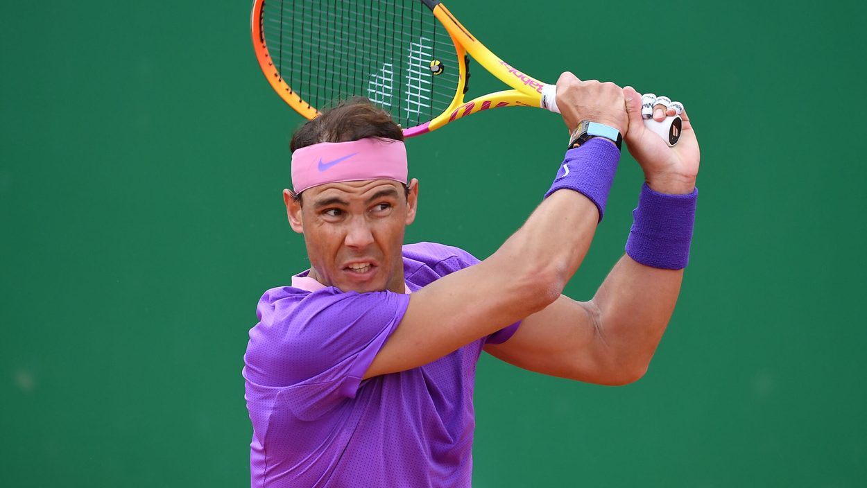 MONACO,MONACO,15.APR.21 - TENNIS - ATP World Tour, Monte Carlo Masters. Image shows Rafael Nadal (ESP).