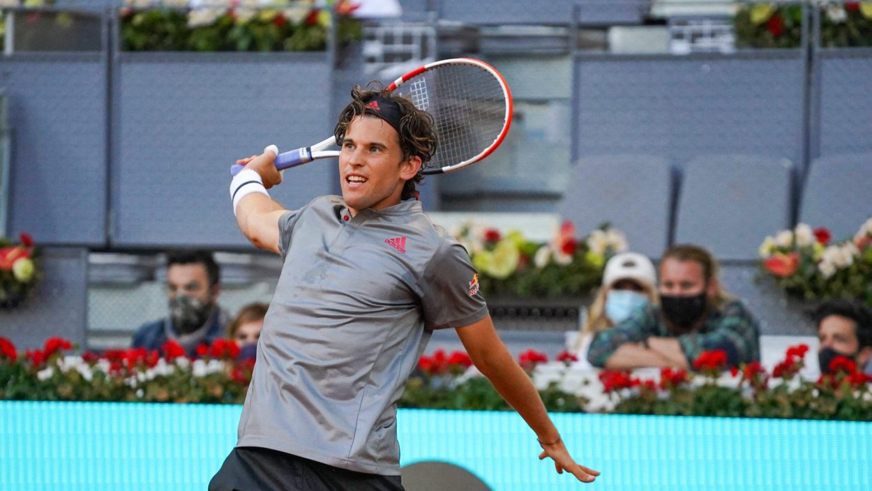MADRID,SPAIN,04.MAY.21 - TENNIS - ATP World Tour, Mutua Madrid Open. Image shows Dominic Thiem (AUT).