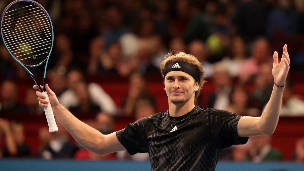 VIENNA,AUSTRIA,31.OCT.21 - TENNIS - ATP World Tour, Erste Bank Open, final. Image shows the rejoicing of Alexander Zverev (GER).