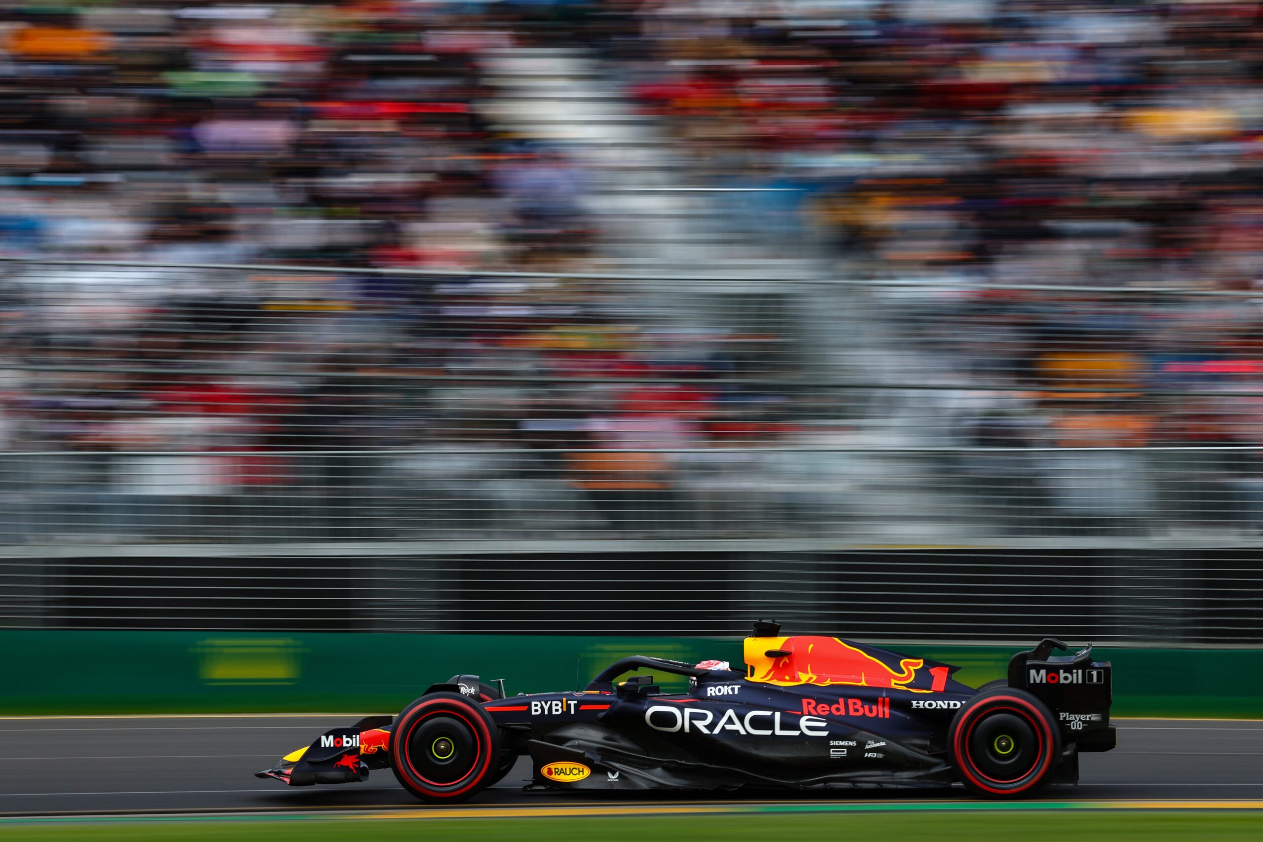 MELBOURNE, AUSTRALIA, 01. APR. 23 - MOTORSPORTS, FORMULA 1 - Grand Prix of Australia, Albert Park Circuit, practice and qualifying. Image shows Max Verstappen (NED/Red Bull Racing).