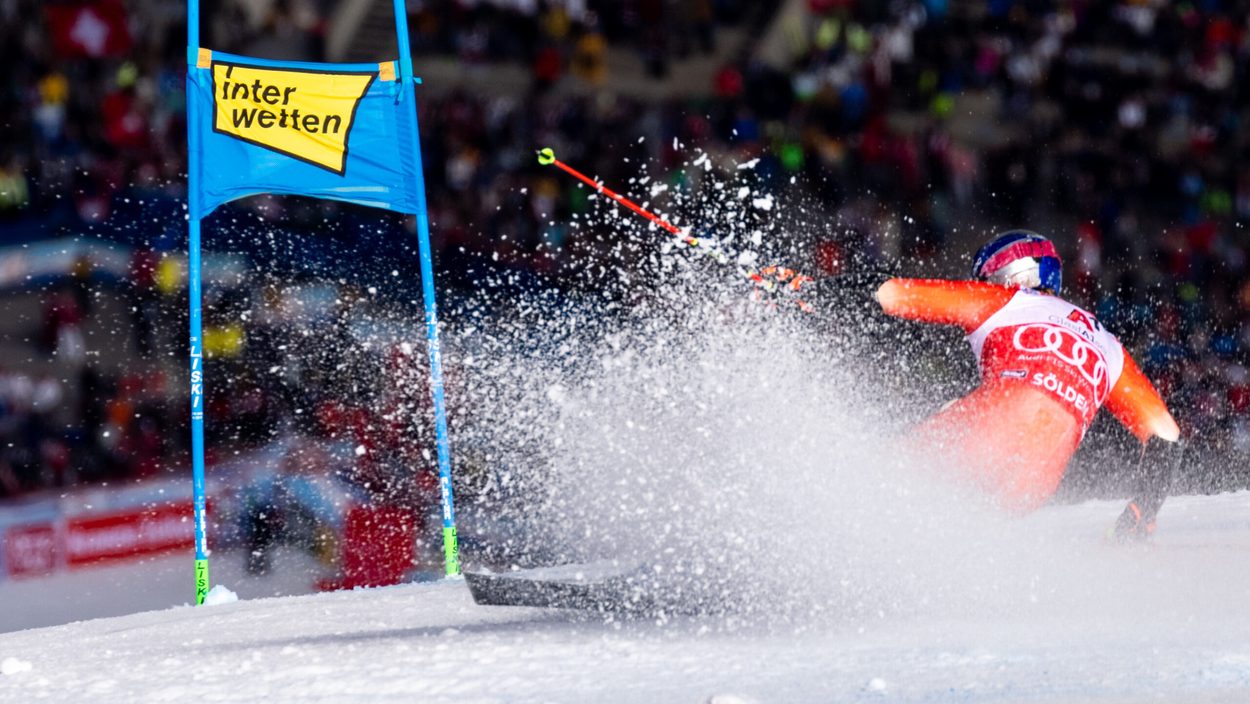 SOELDEN,AUSTRIA,23.OCT.22 - ALPINE SKIING - FIS World Cup season opening, Rettenbachferner, giant slalom, men. Image shows Marco Odermatt (SUI).